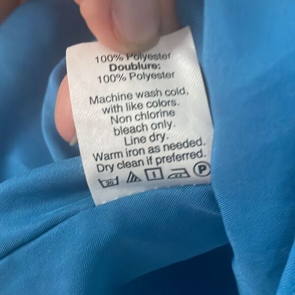 J.Crew Blue Scalloped Racerback Flowy Camisole Tank Top Size 8 - Picture 7 of 7